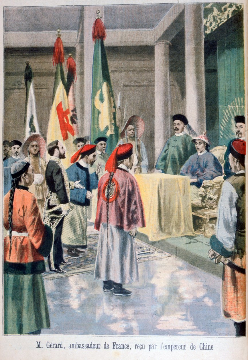 Ambassadeur français Gérard devant l