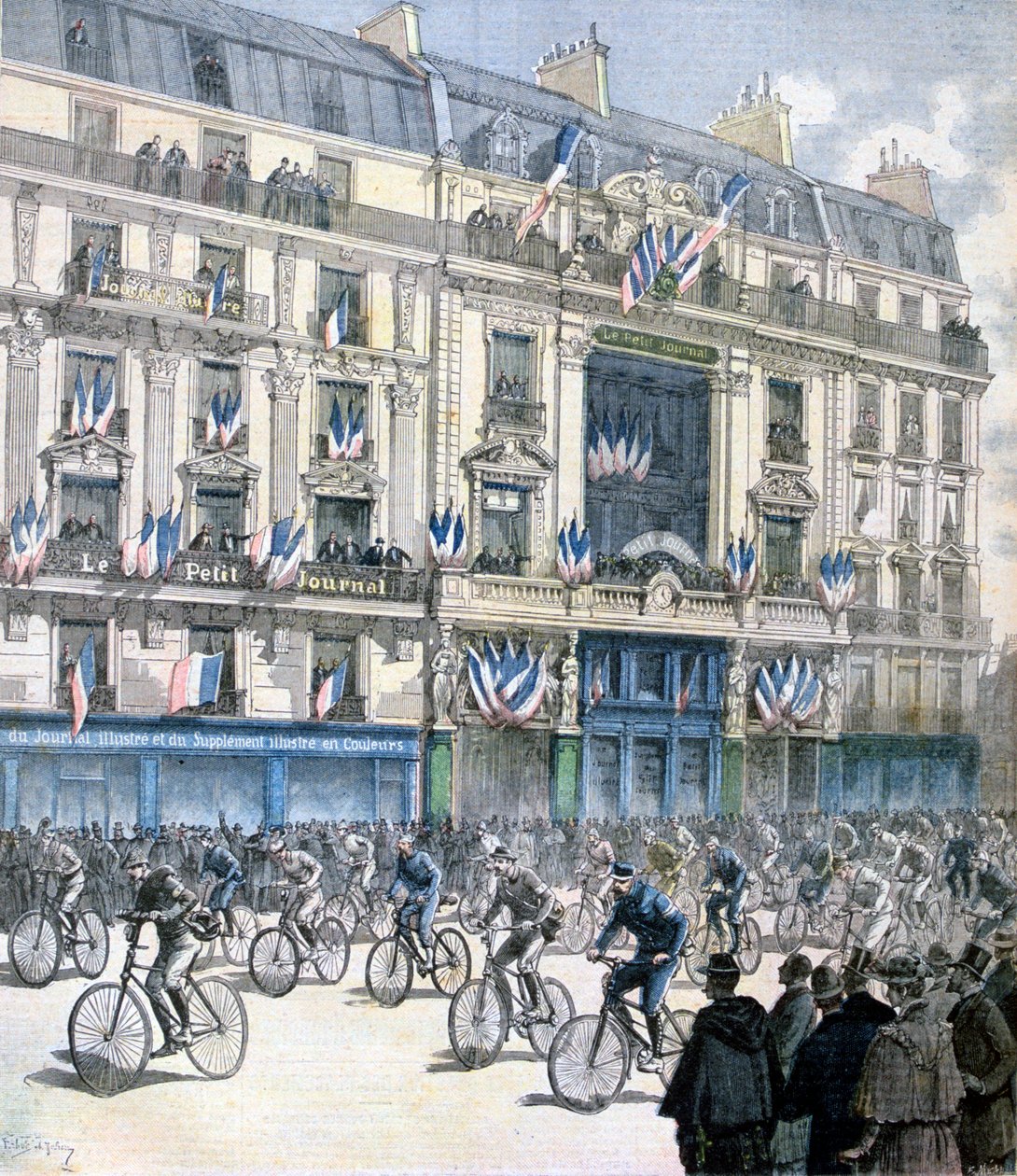 Départ de la course cycliste Paris-Brest-Paris - Fortuné Méaulle