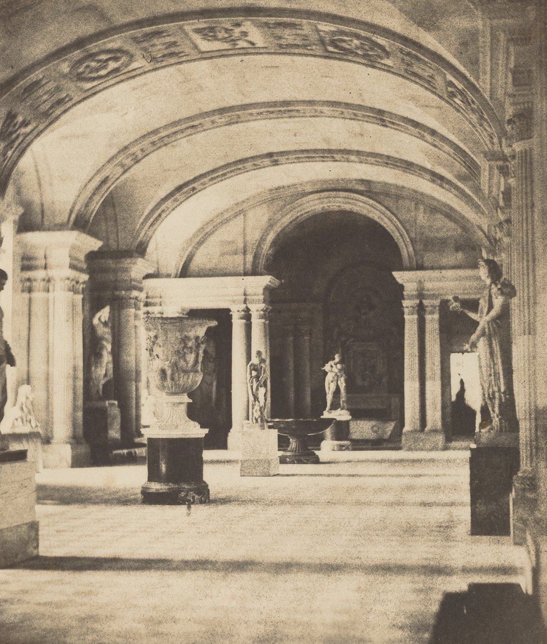 Salon des Caryatides, Louvre, v. 1851 (photo) - Fortune Joseph Petiot-Groffier