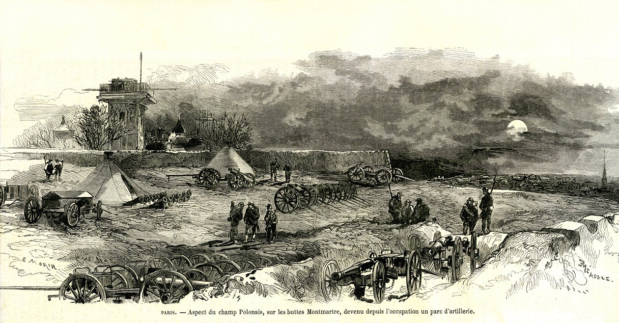 La tour de Solferino, construite sur la Butte Montmartre à Paris en 1859, approximativement sur le site de l