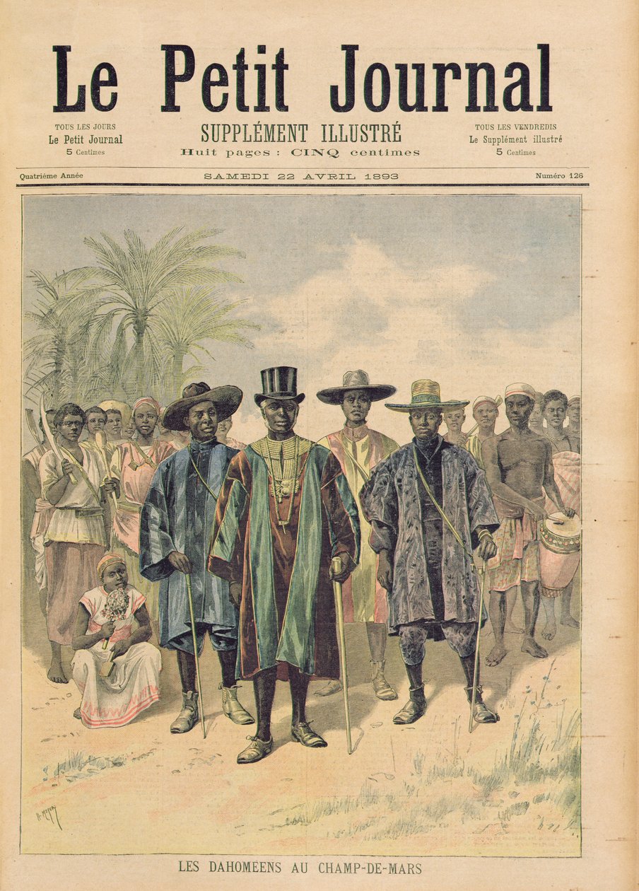 Dahoméens sur le Champ de Mars, illustration de 