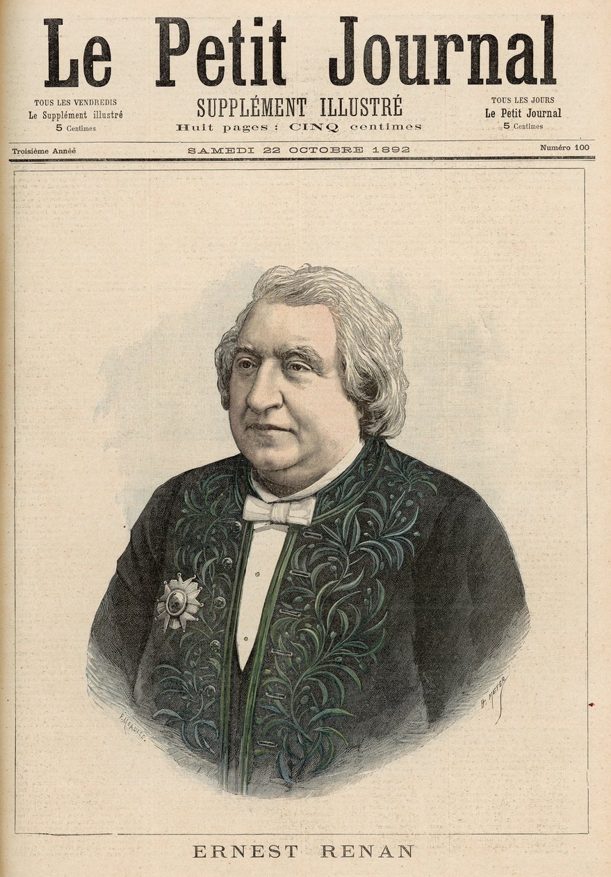 Ernest Renan, du 