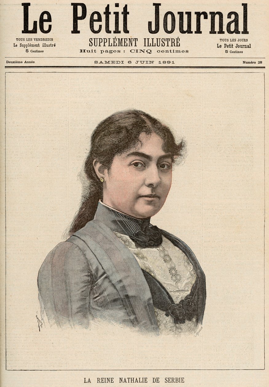 Reine Natalija de Serbie (1859-1941) de 