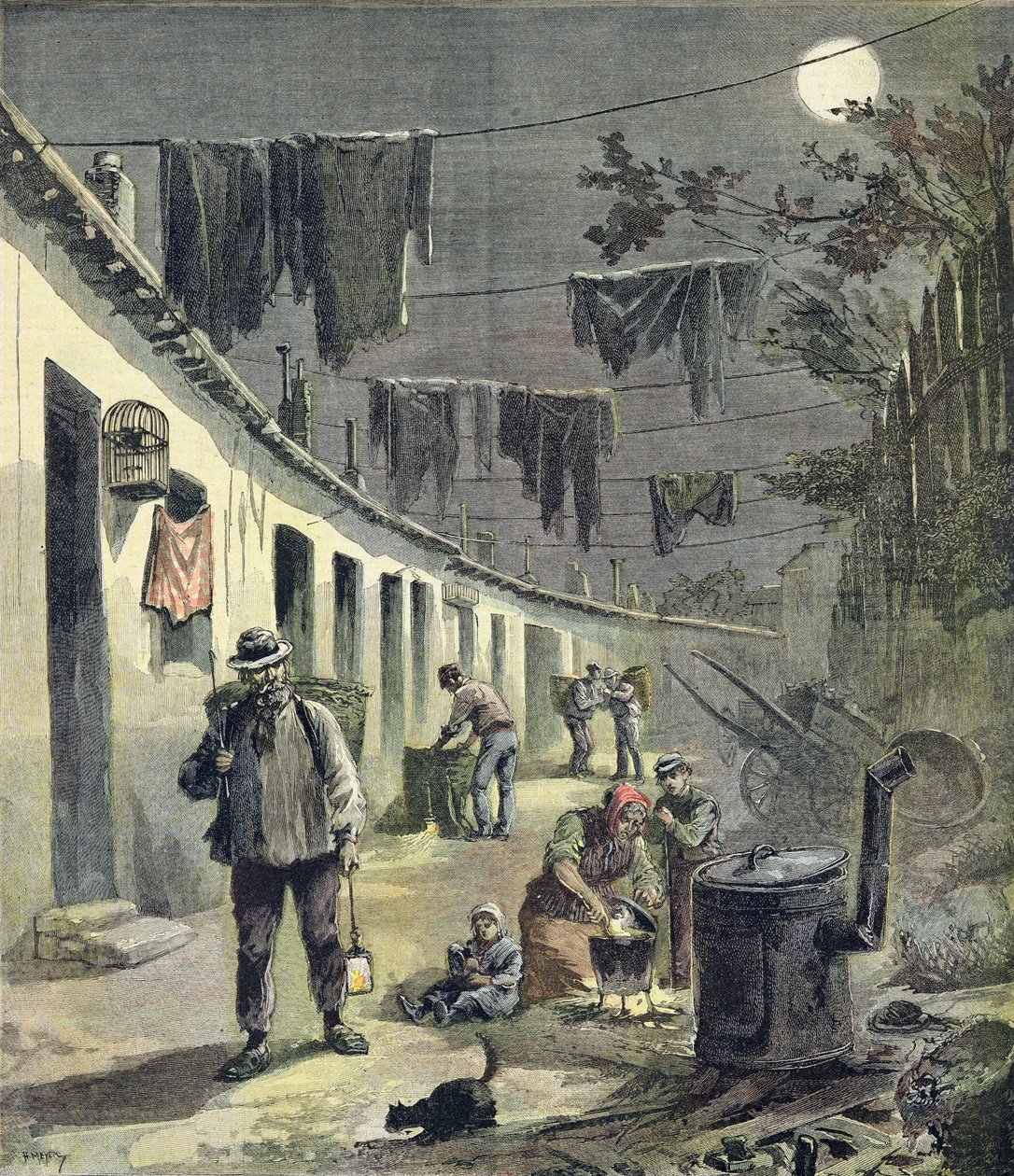 Les chiffonniers de Paris, illustration du supplément illustré du Petit Journal, 27 août 1892 - Fortune Louis Meaulle and Henri Meyer