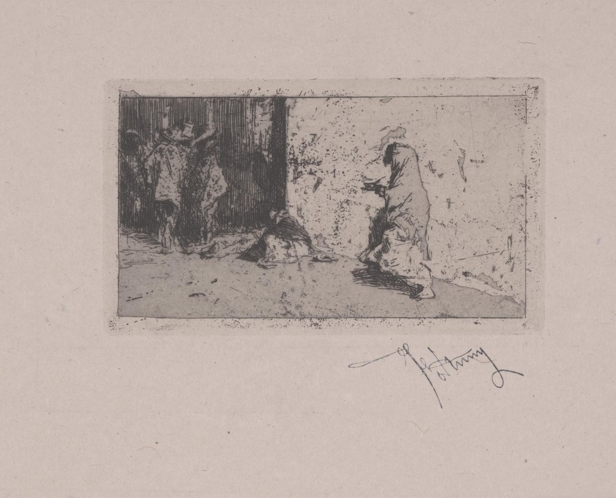 Une rue à Séville - Fortuny y Carbó