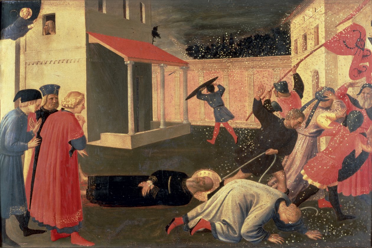 (détail) du Triptyque Linaiuoli, prédelle montrant le martyre de Saint Marc, 1433 - Fra Angelico