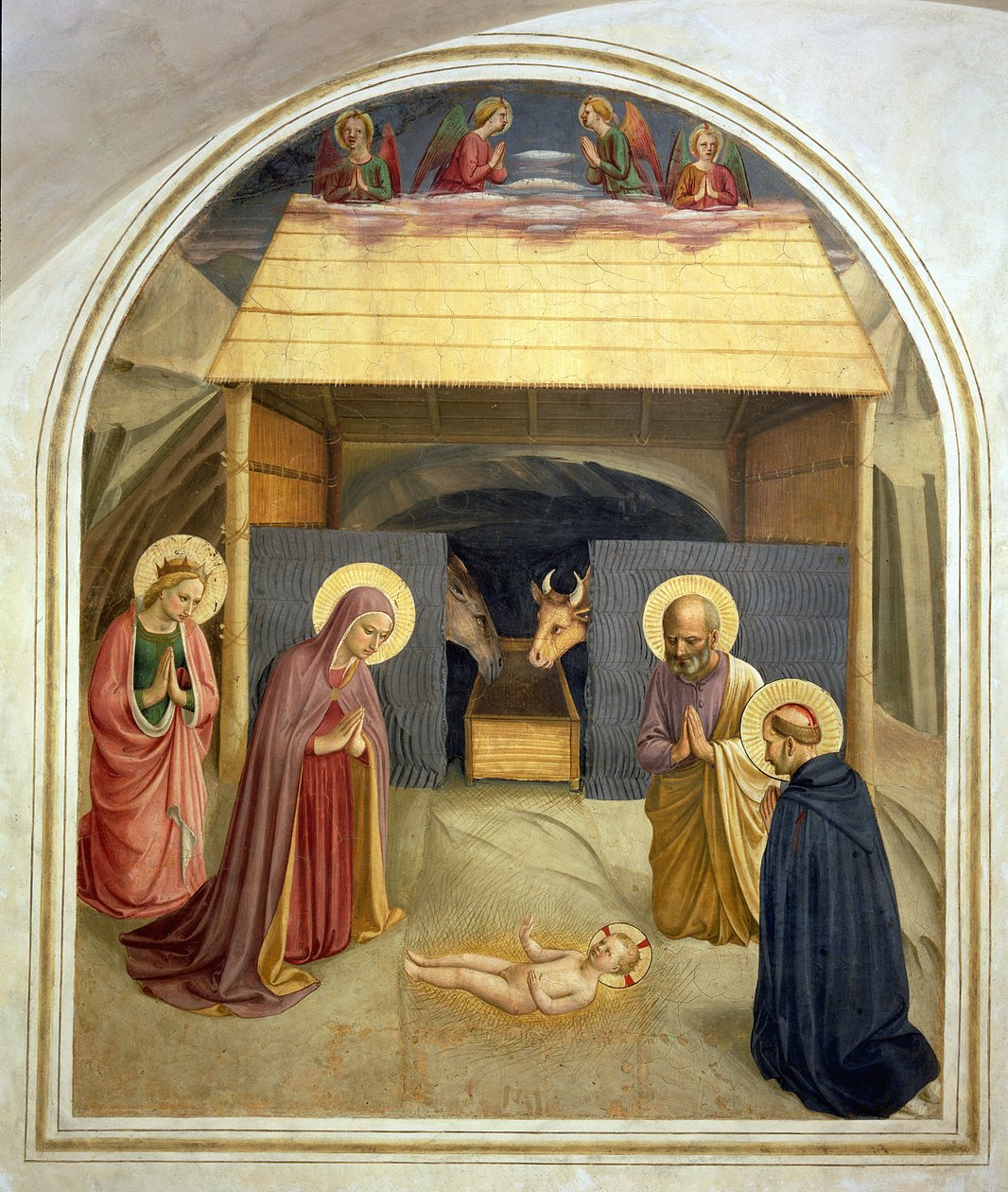 Nativité, avec Sainte Catherine d