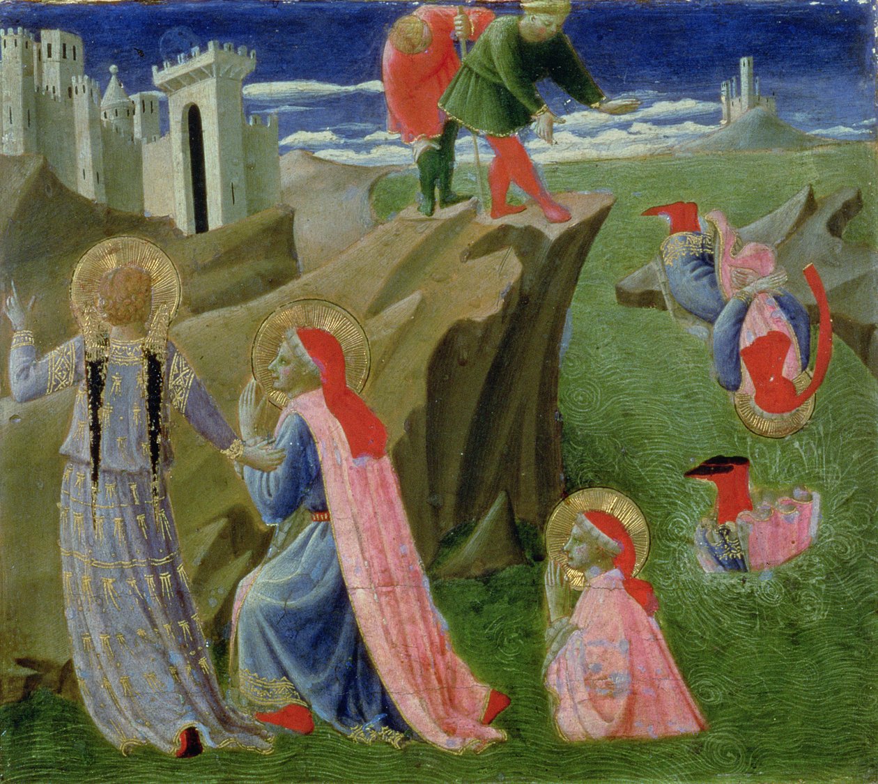 Saint Côme et Saint Damien Sauvés de la Noyade, de la prédelle du retable Annalena, c.1434 - Fra Angelico