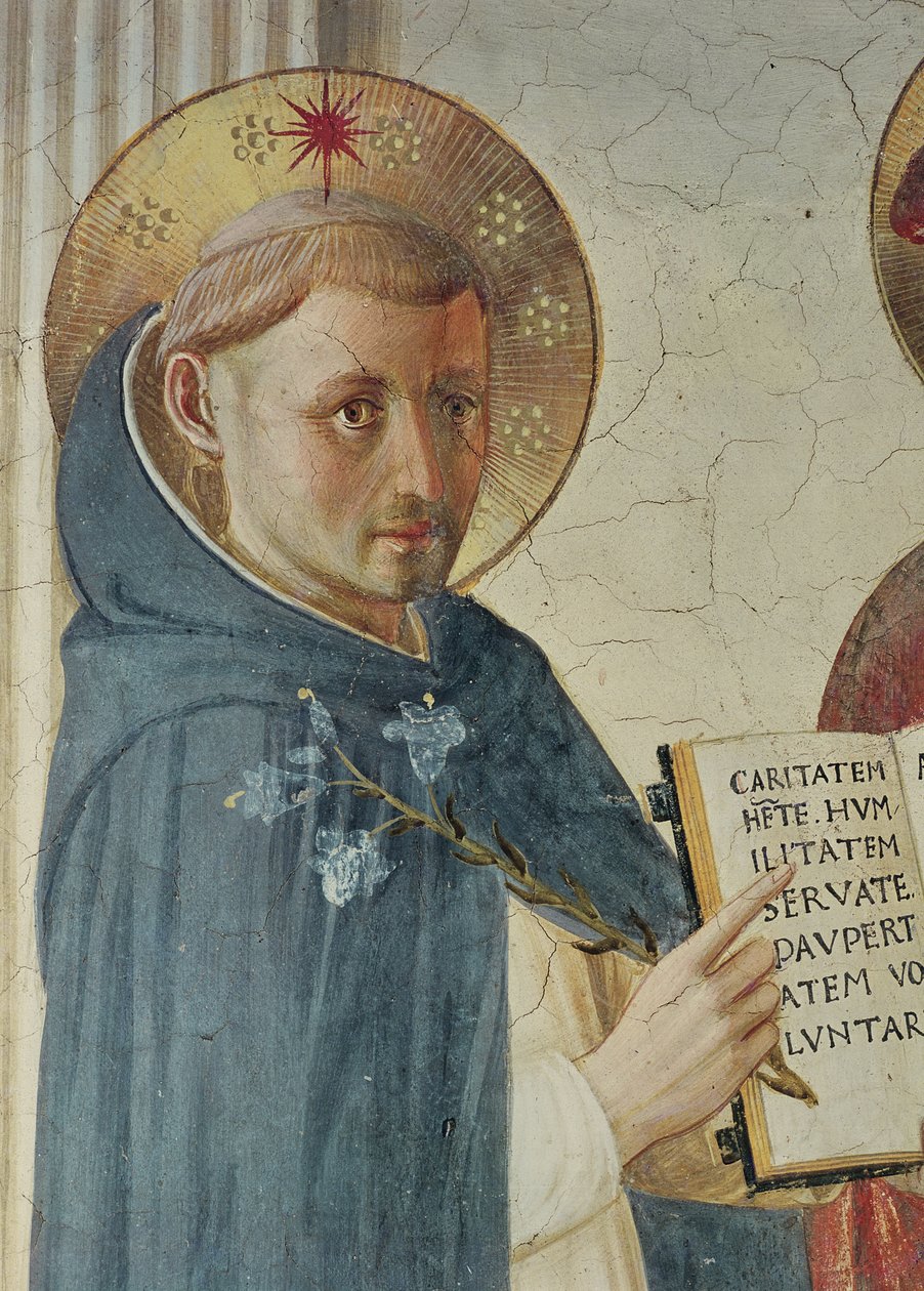 La Madonna delle Ombre, détail de St. Dominique, 1450 - Fra Angelico