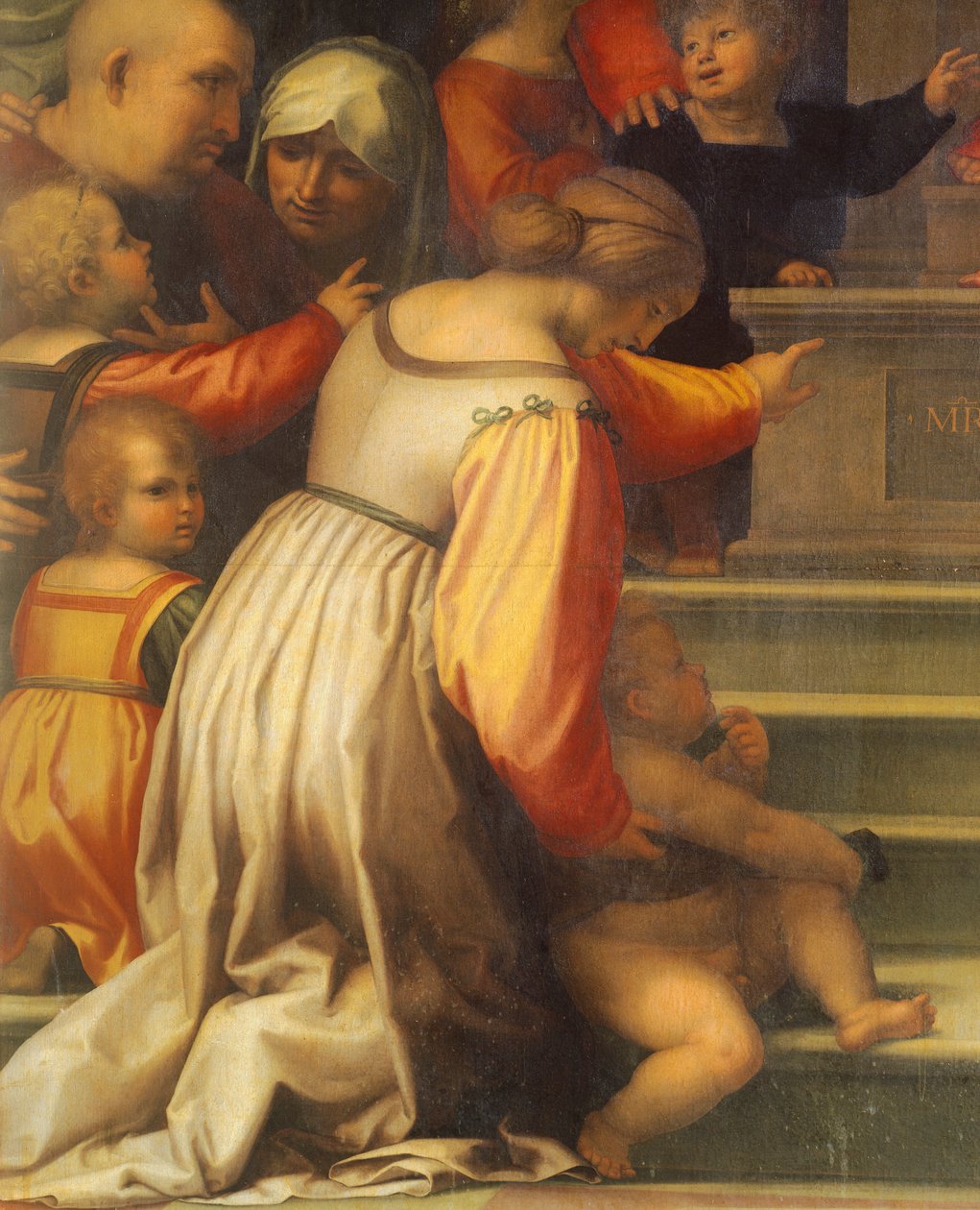 Notre-Dame de la Miséricorde par Bartolomeo della Porta dit Fra Bartolomeo (1472-1517), détail - Fra (1472-1517) Bartolomeo