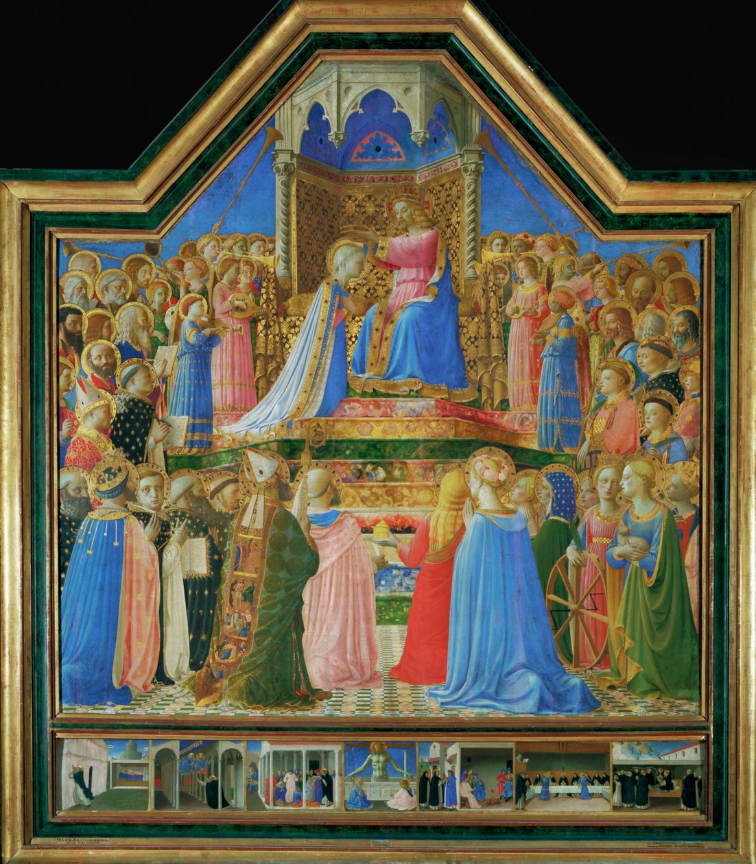 Le couronnement de la Vierge, peint pour les Dominicains ... - Fra (c.1387-1455) Angelico