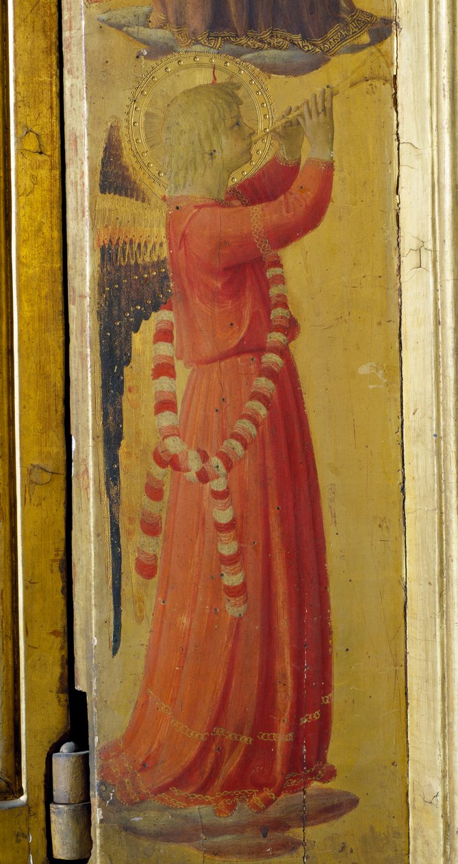 Ange jouant de la trompette (détail) - Fra  Angelico
