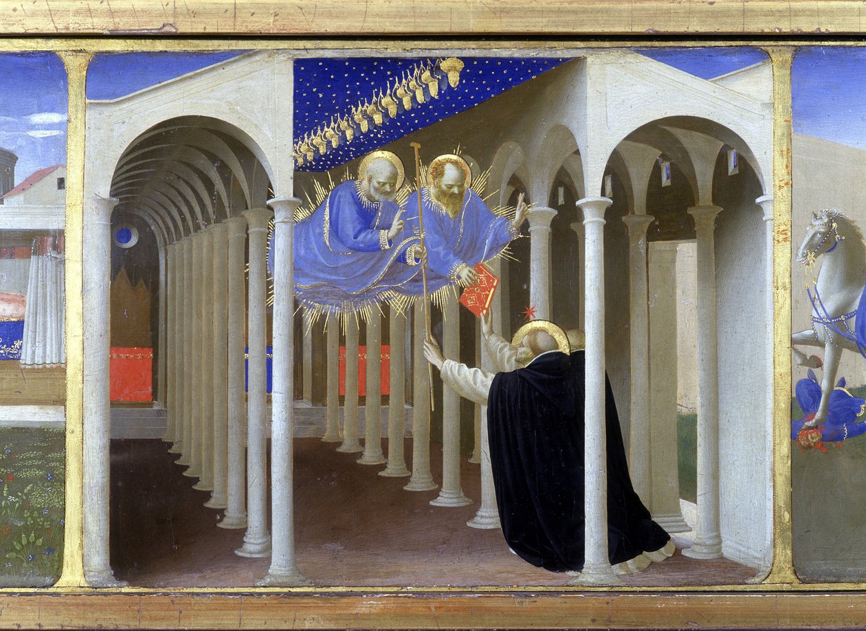 Apparition de Saint Pierre et Saint Paul à Sainte Dominique - Fra  Angelico