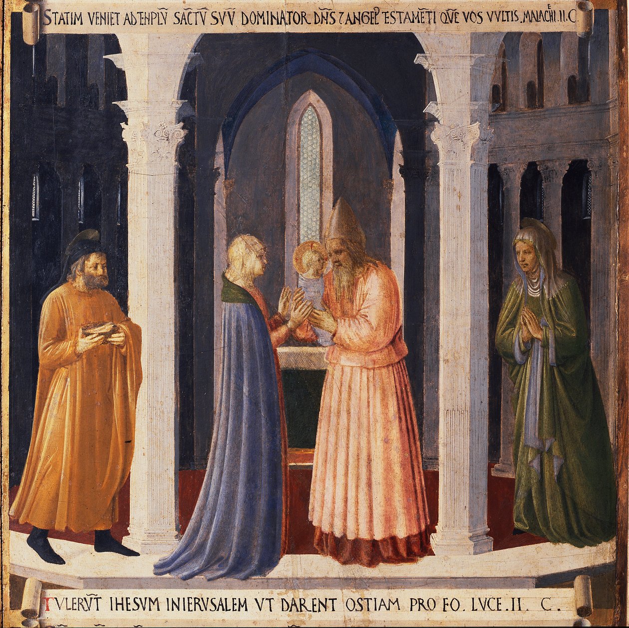 Vie du Christ : la présentation de Jésus au temple, Armadio degli Argenti - Fra  Angelico