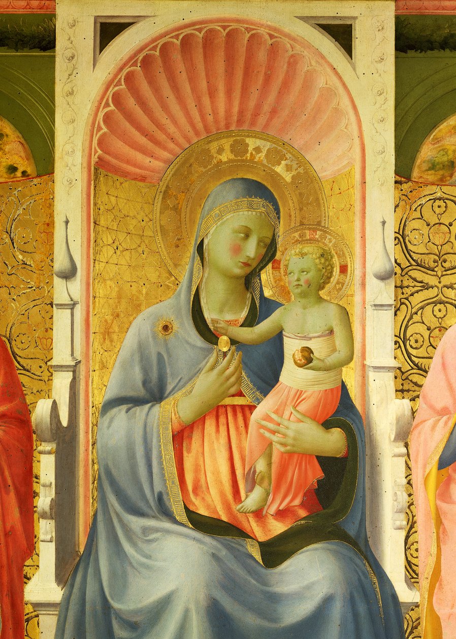 Madonna et enfant, détail du Retable d