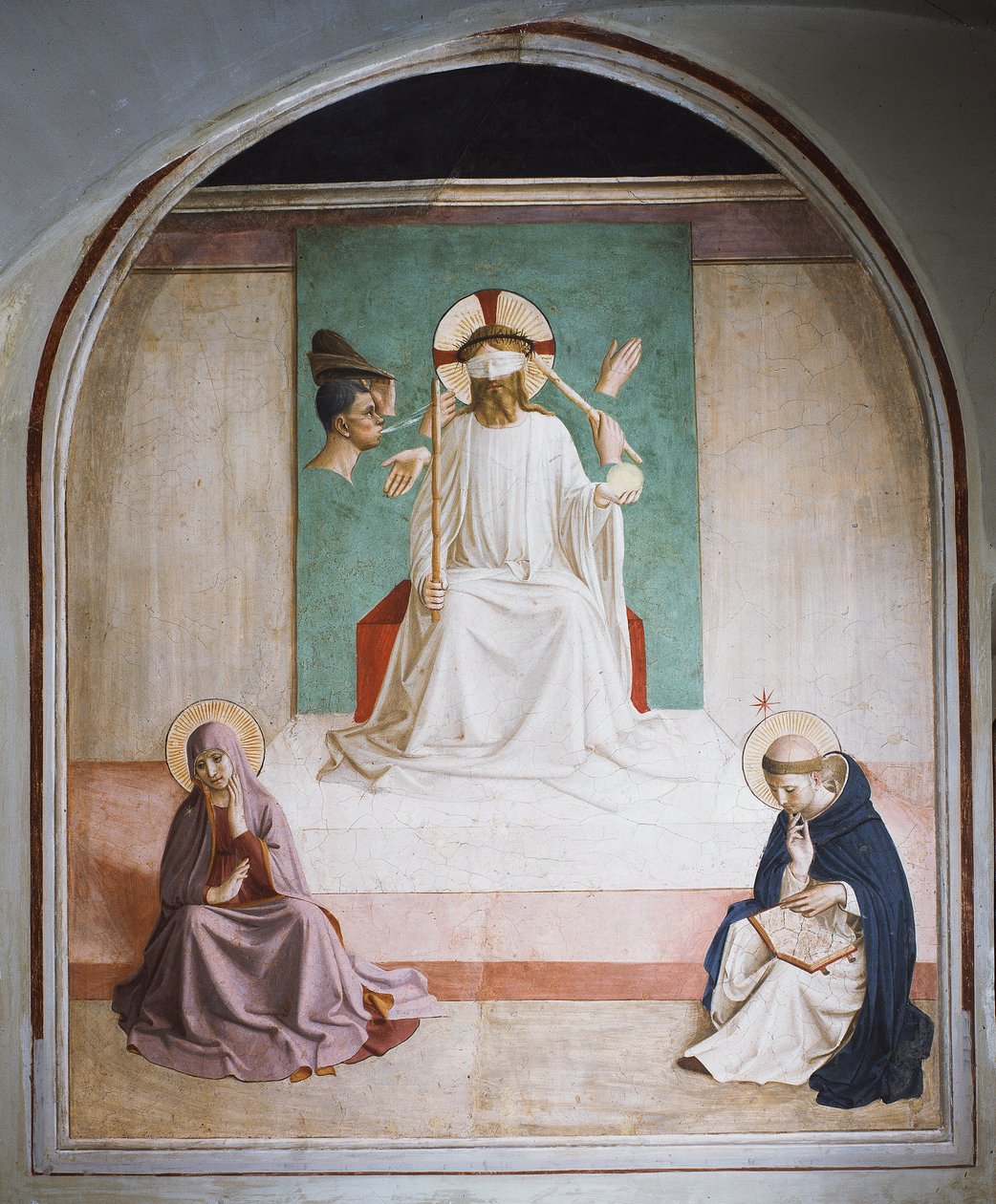 La dérision du Christ avec Marie et Saint Dominique - Fra  Angelico