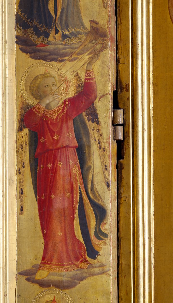 Ange jouant de la trompette (détail) - Fra Angelico