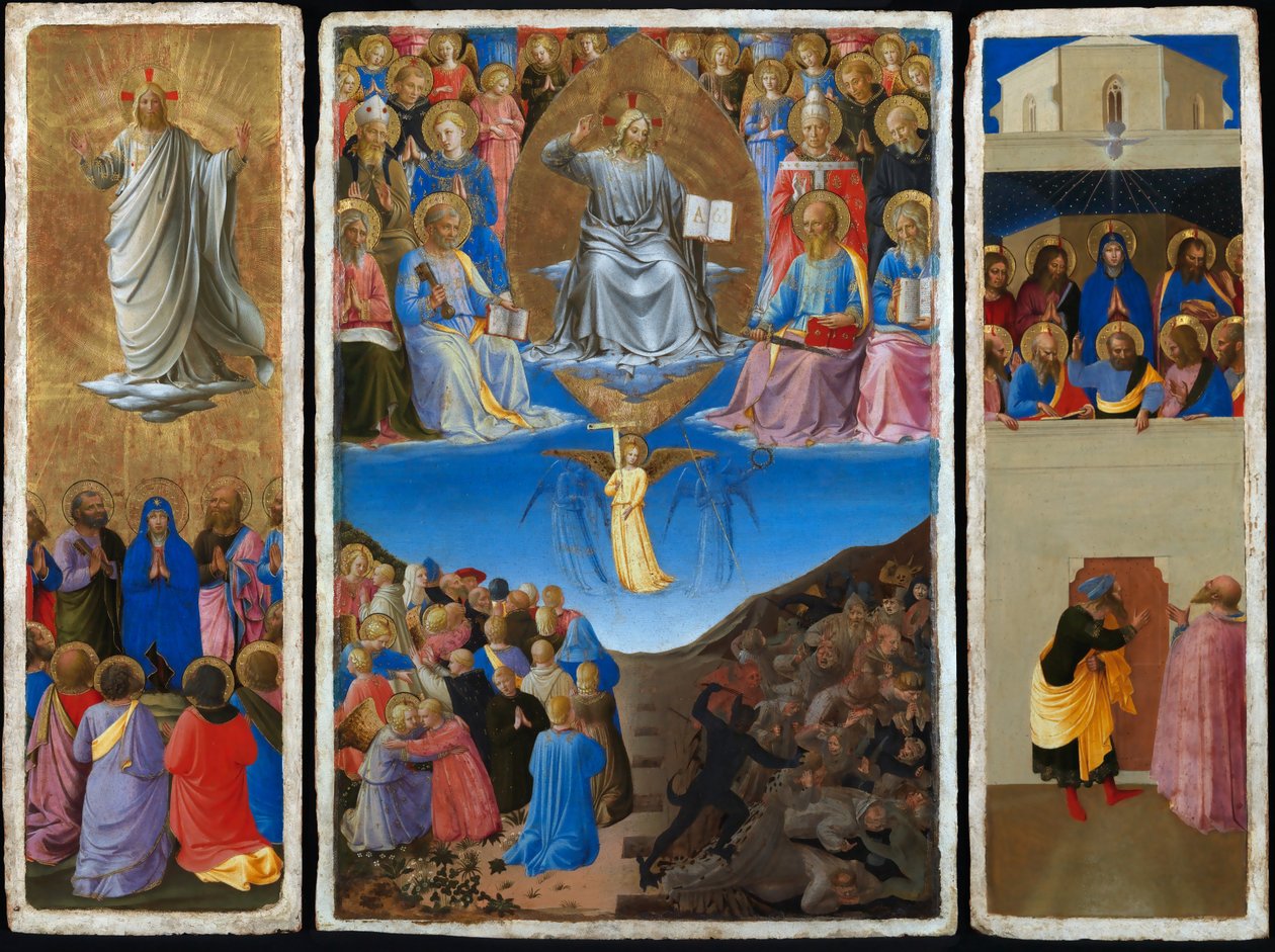 Italien : Trittico (Ascensione, Giudizio Universale, Pentecoste) Triptyque du Jugement dernier, de l