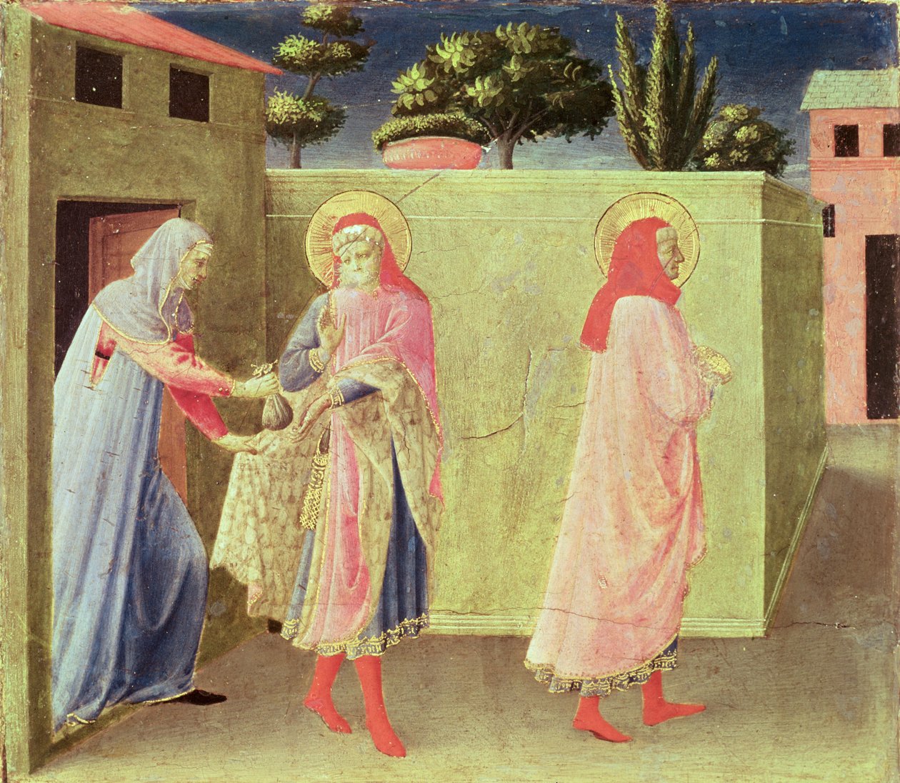 La guérison de Palladia par SS. Cosmas et Damian, prédelle du retable Annalena, 1434 - Fra Angelico