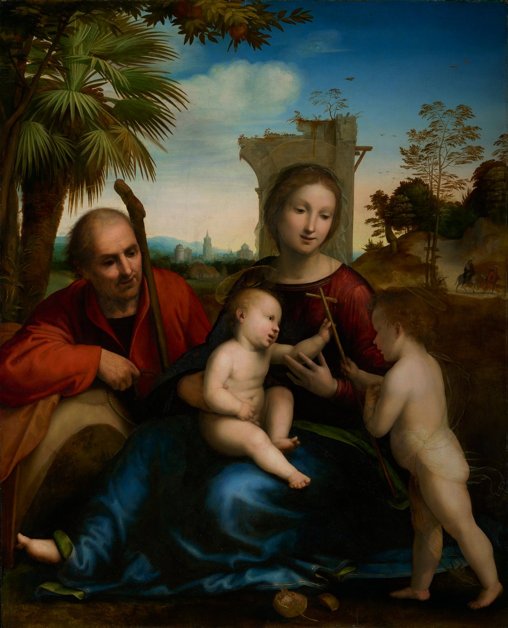 Le Repos pendant la fuite en Égypte avec Saint Jean-Baptiste, c.1509 - Fra Bartolommeo