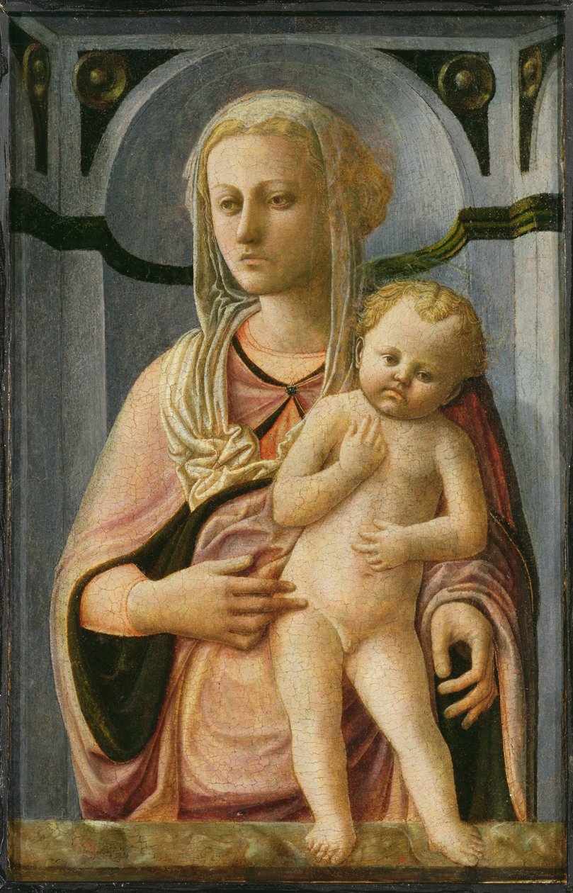 Madone et enfant (détail) - Fra Filippo Lippi