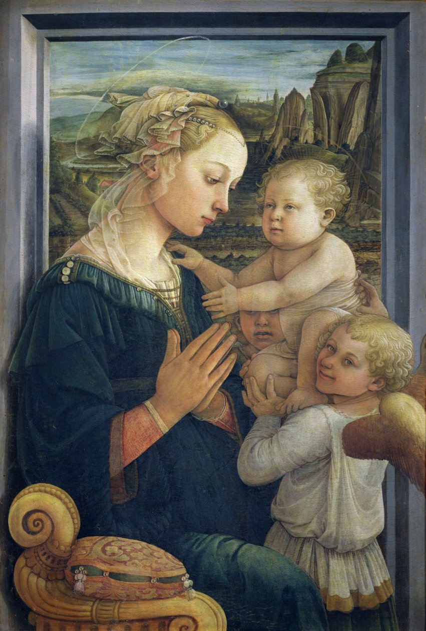 Madone et Enfant avec des anges, vers 1455 - Fra Filippo Lippi