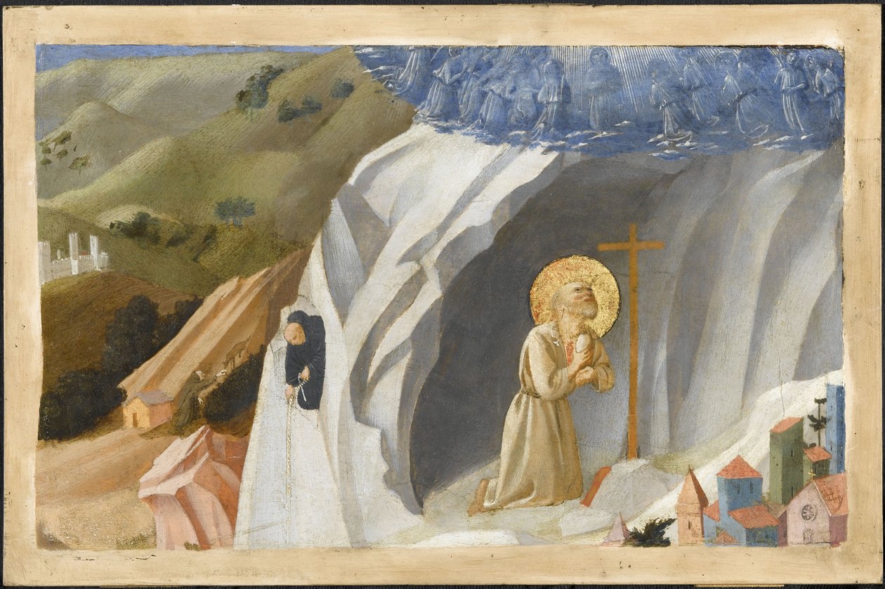 Saint Benoît tenté dans le désert - Fra Giovanni Angelico da Fiesole