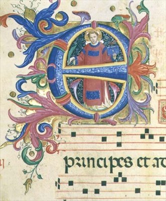 Missel 558 f.156v Initiale historiée 