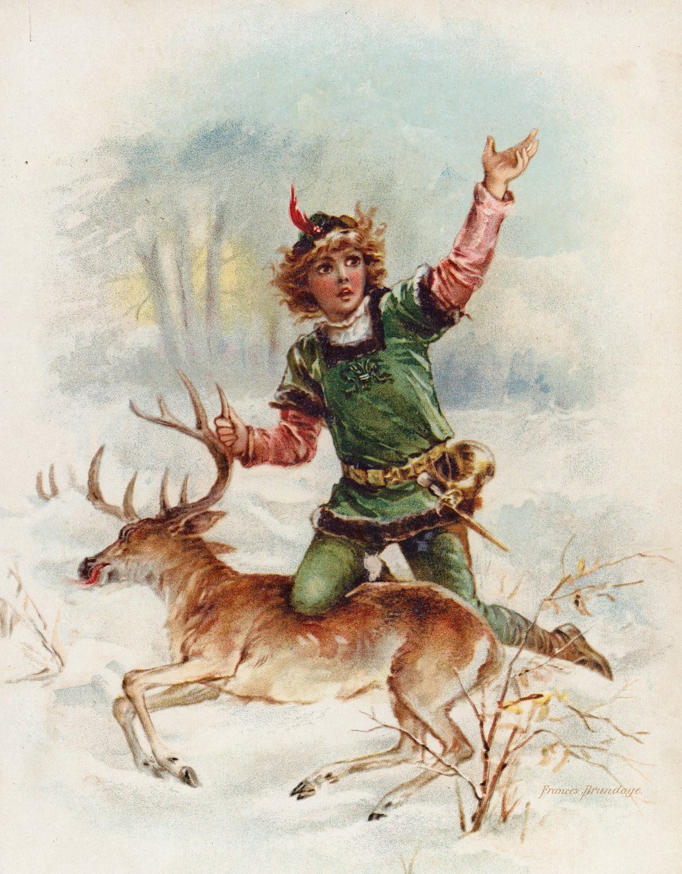 Edward de Caernarfon (chromolitho) - Frances Brundage