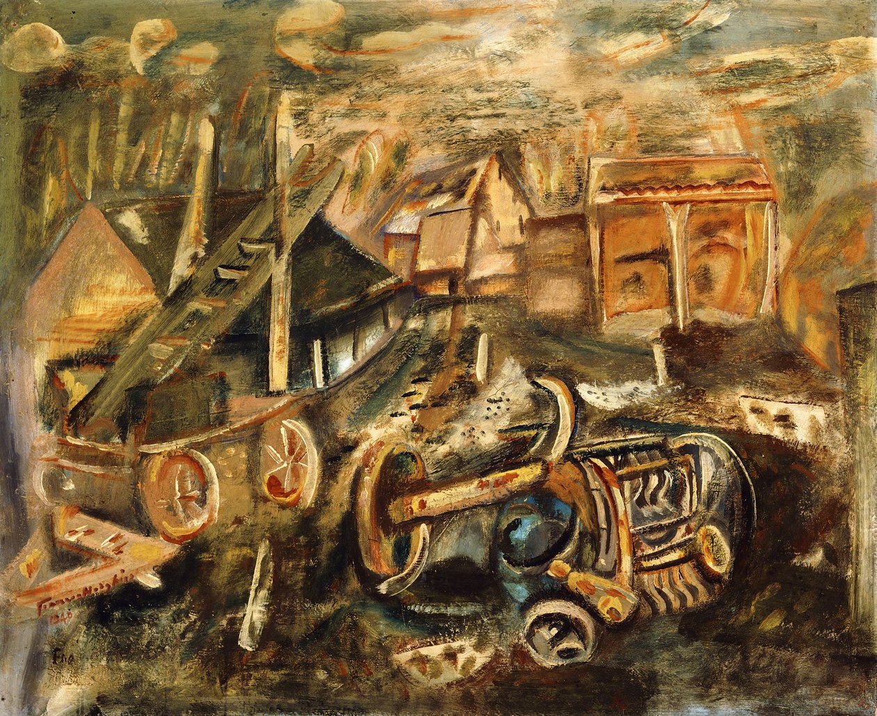 Cour de Ferme, Essex - Frances Hodgkins