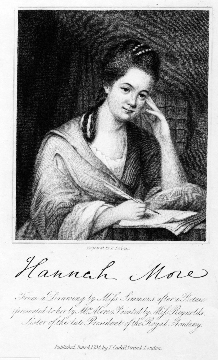 Hannah More, gravée par Edward Scriven, 1838 (gravure) - Frances Reynolds