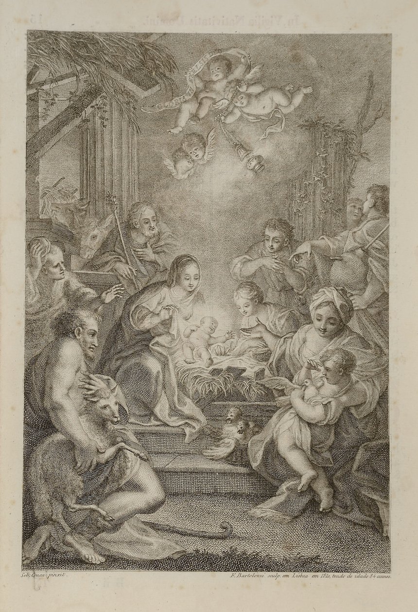 Nativité, pour le Missel Romain - Francesco Bartolozzi