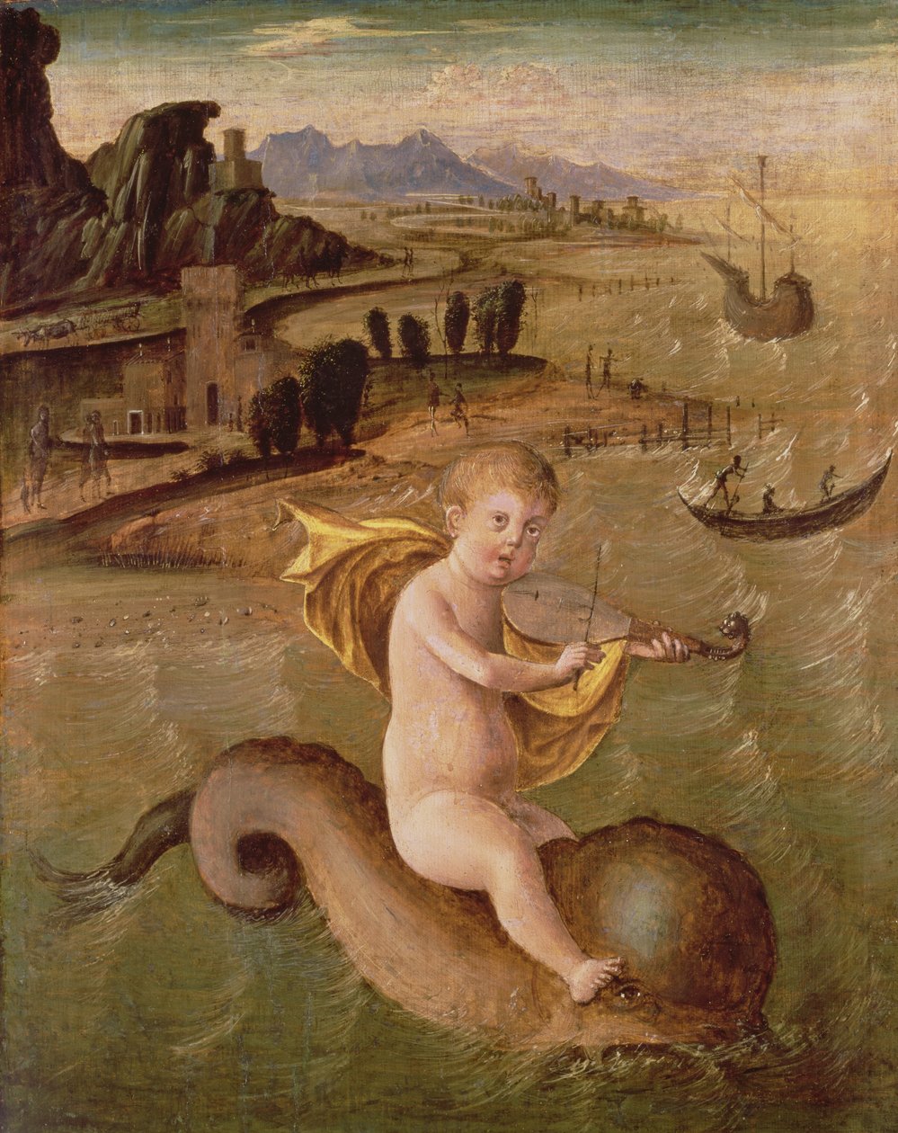 Arion chevauchant le Dauphin - Francesco Bianchi Ferrari