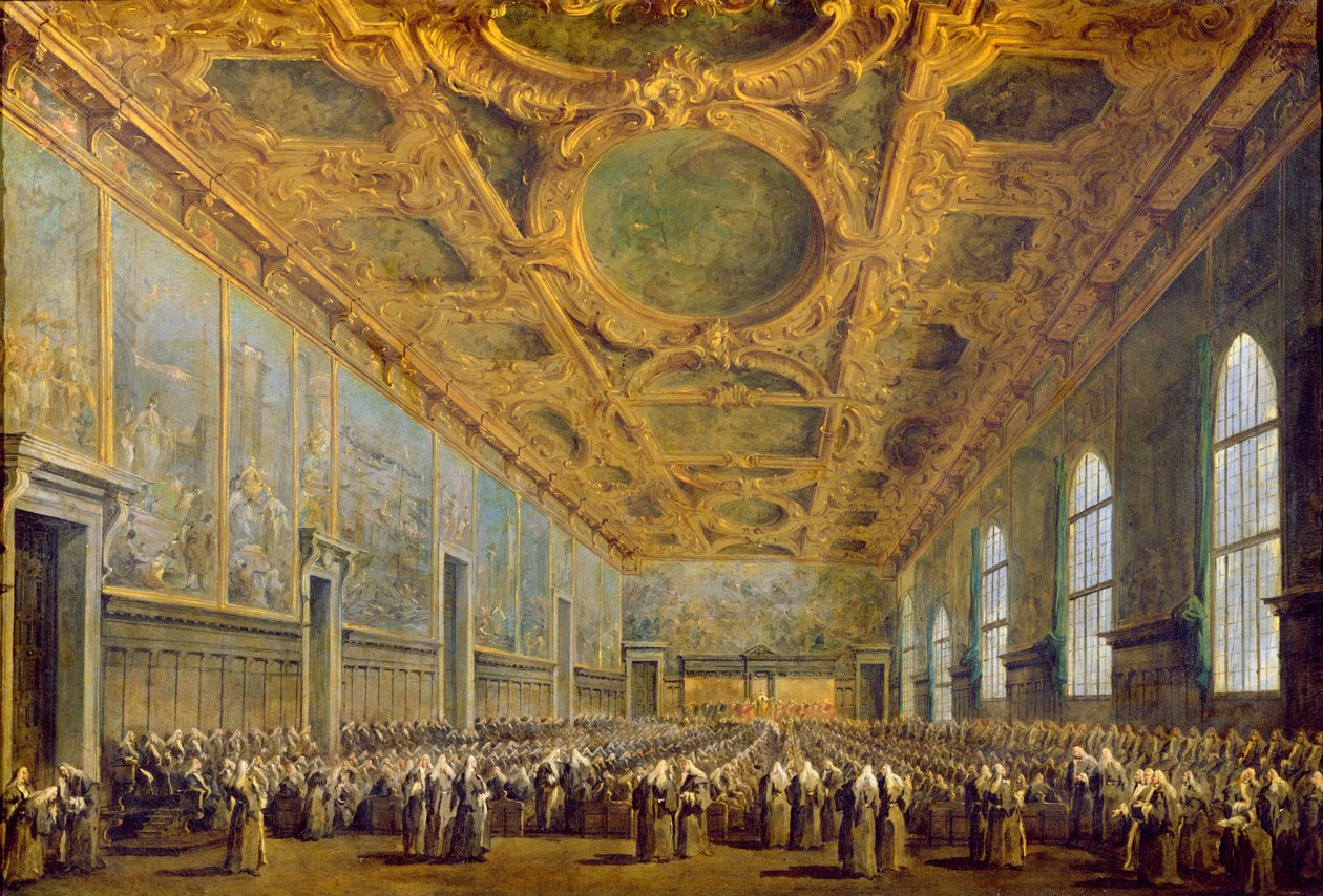 Le Doge de Venise remerciant le Conseil, après 1775 - Francesco Guardi