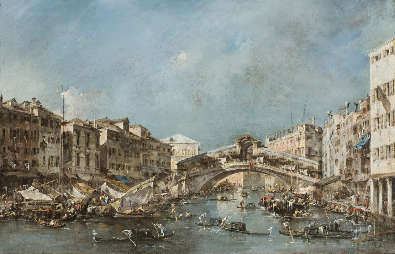Le Pont du Rialto, c.1775 - Francesco Guardi