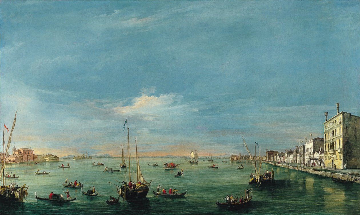 Vue du canal de la Giudecca et des Zattere - Francesco Guardi
