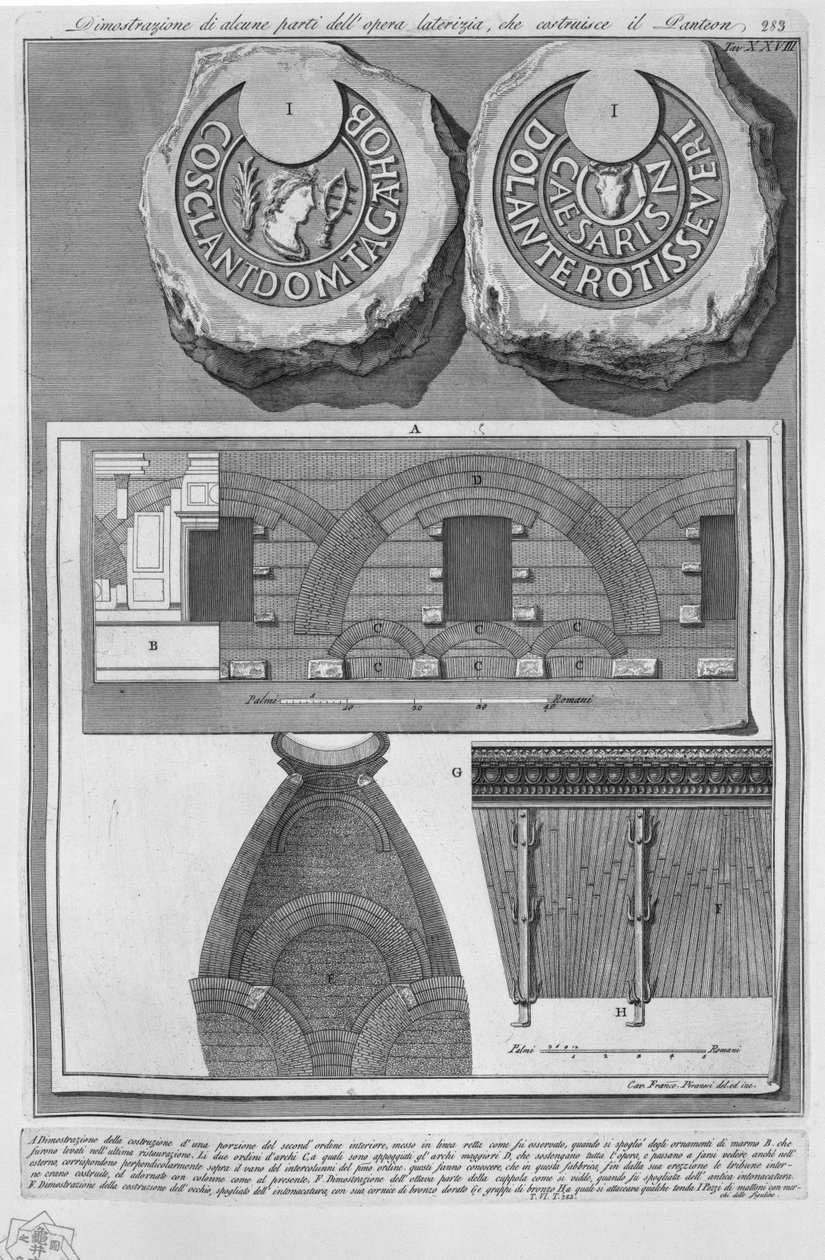 Panthéon, planche XXVIII - Francesco Piranesi