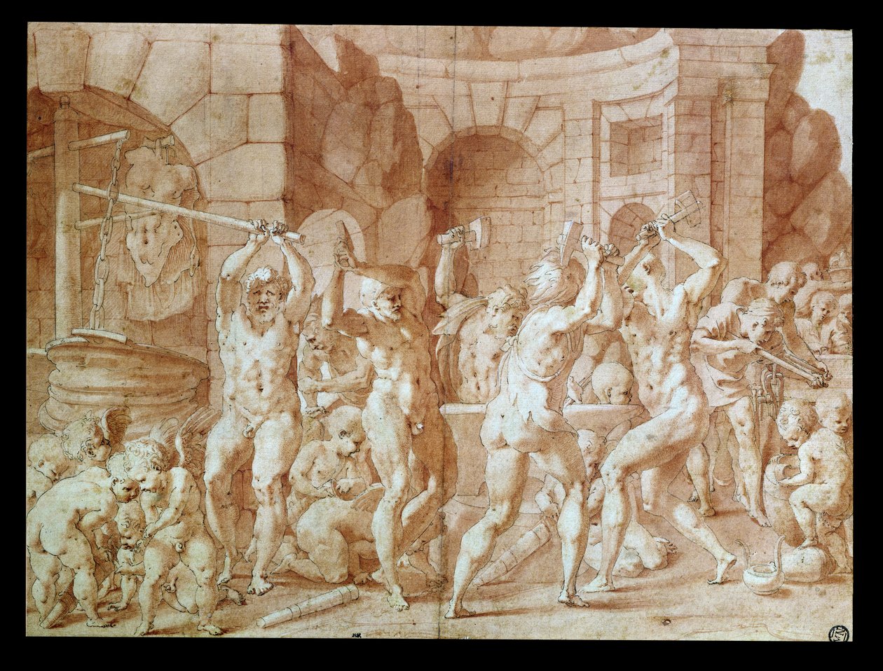 Cyclope dans la forge de Vulcain - Francesco Primaticcio