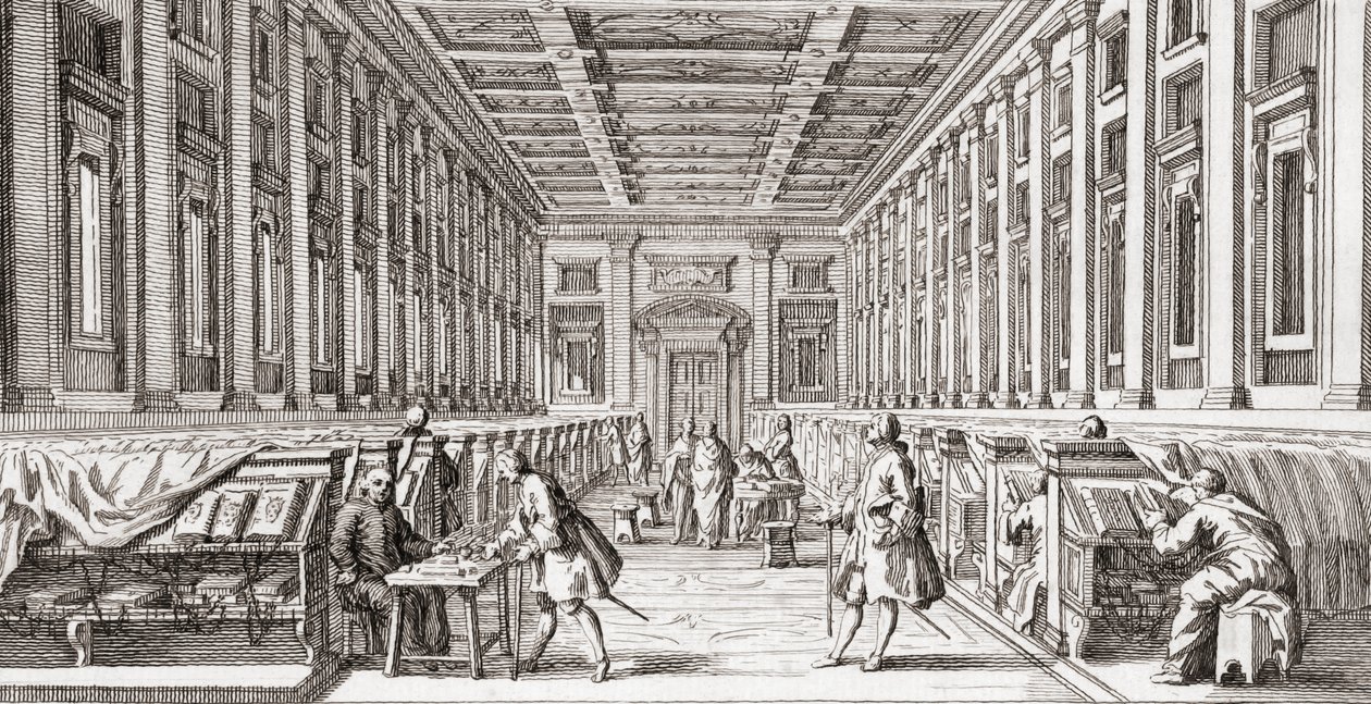 Bibliothèque Laurentienne, fin du 18ème siècle - Francesco (after) Bartolozzi
