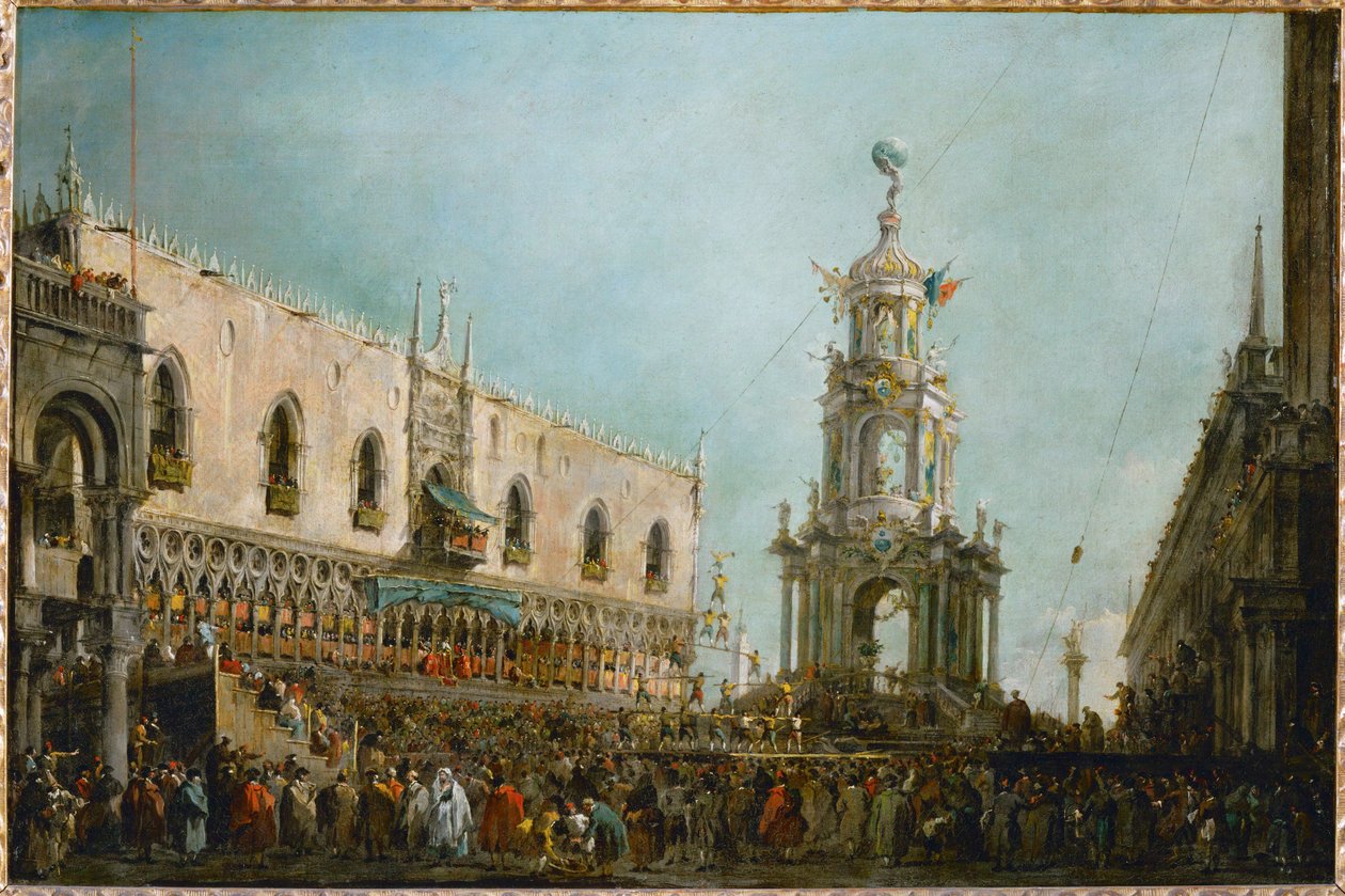 La fête du jeudi saint à Venise, Italie ... - Francesco (circle of) Guardi