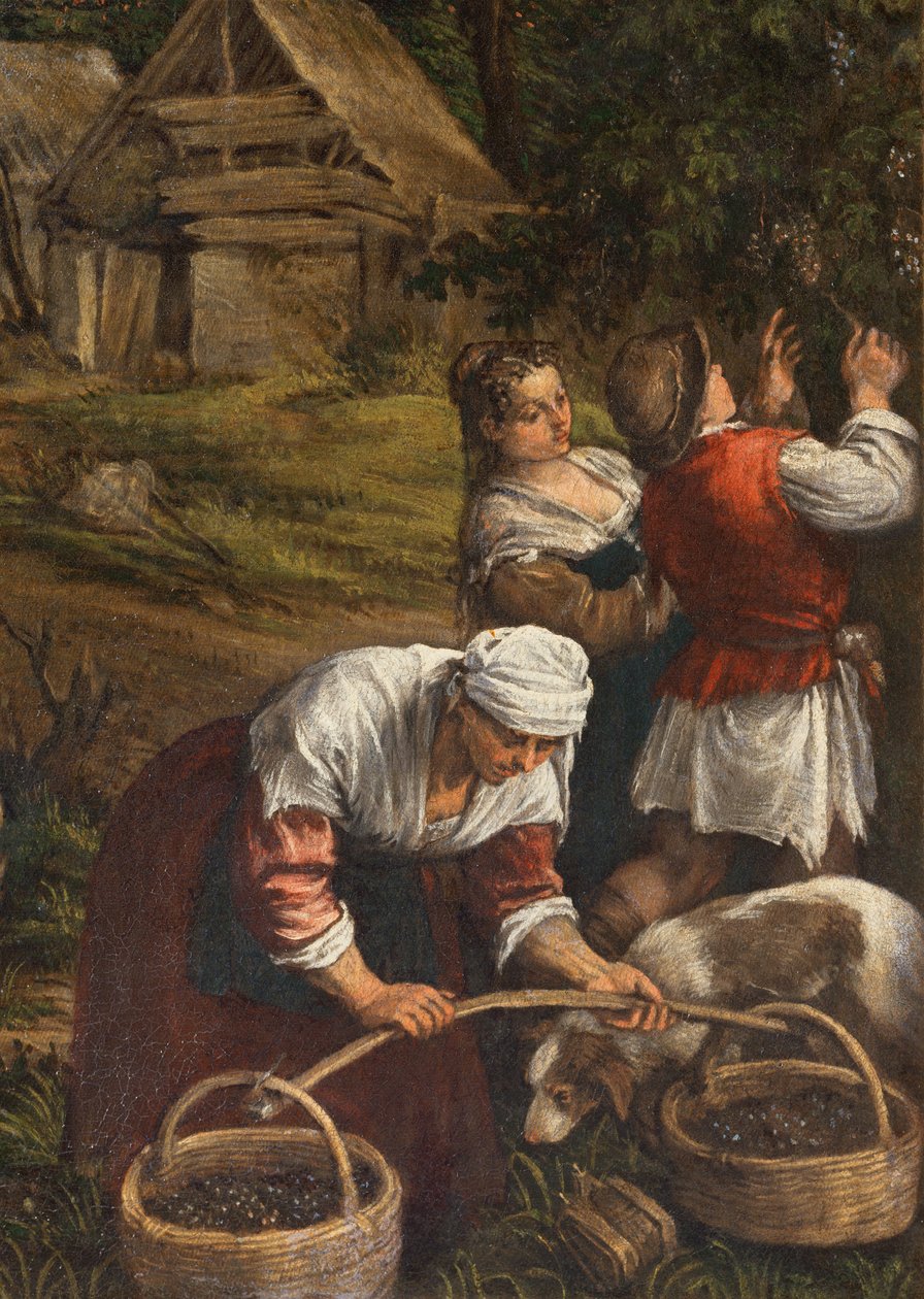 Moisson, (Moïse reçoit les Dix Commandements) (détail) - Francesco Bassano