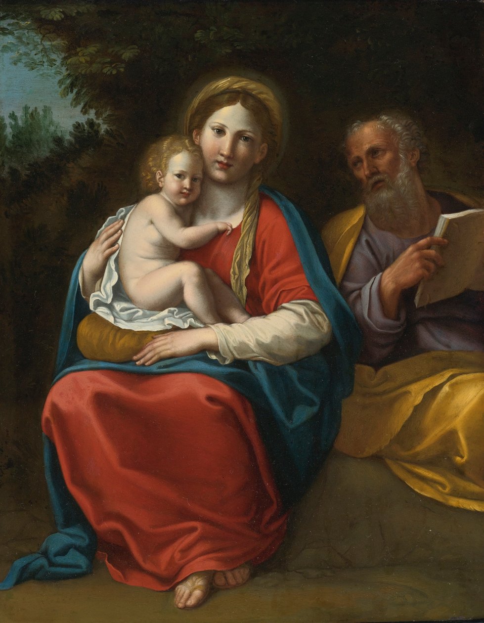 La Sainte Famille dans un paysage - Francesco Albani