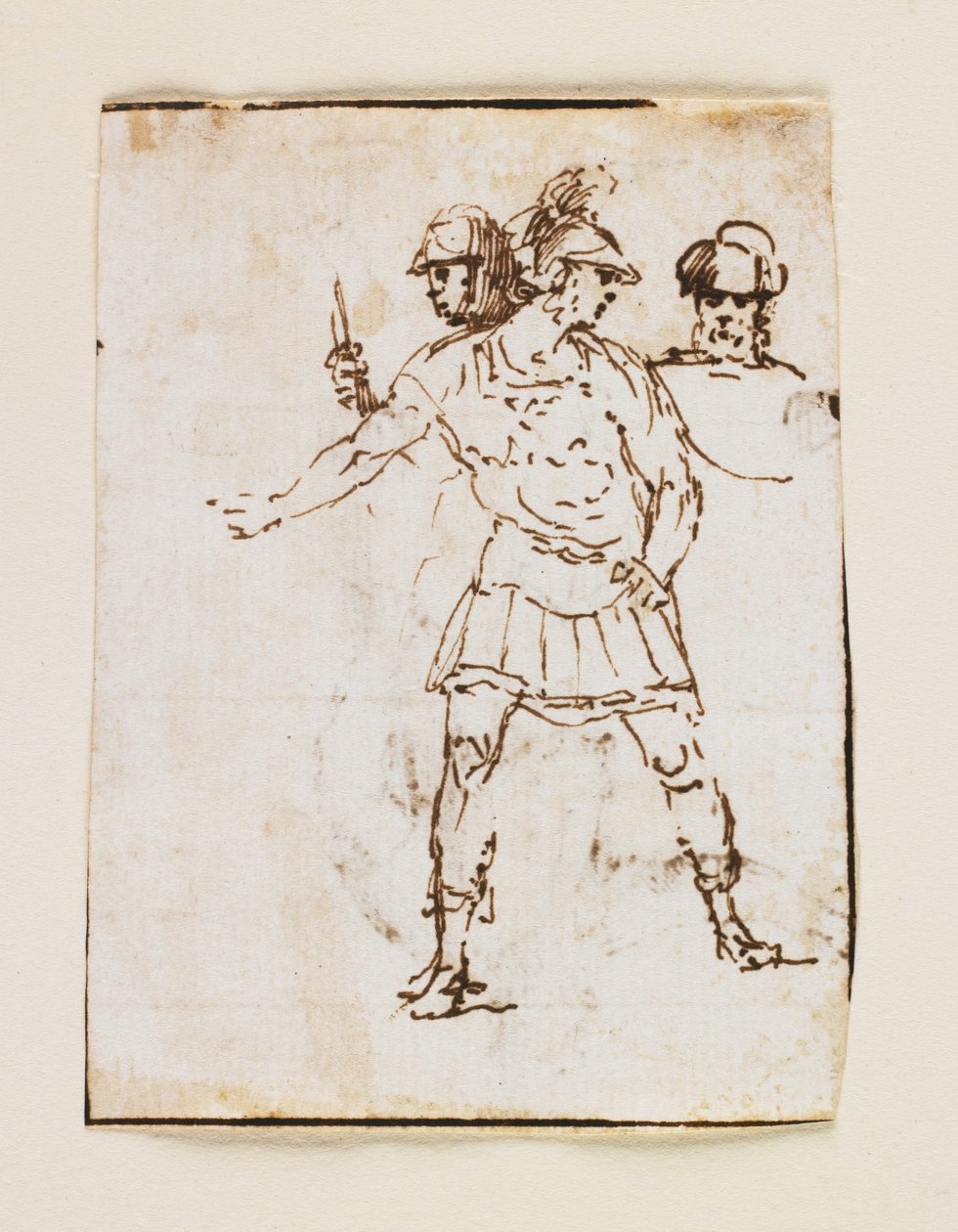 Étude de deux soldats romains et d