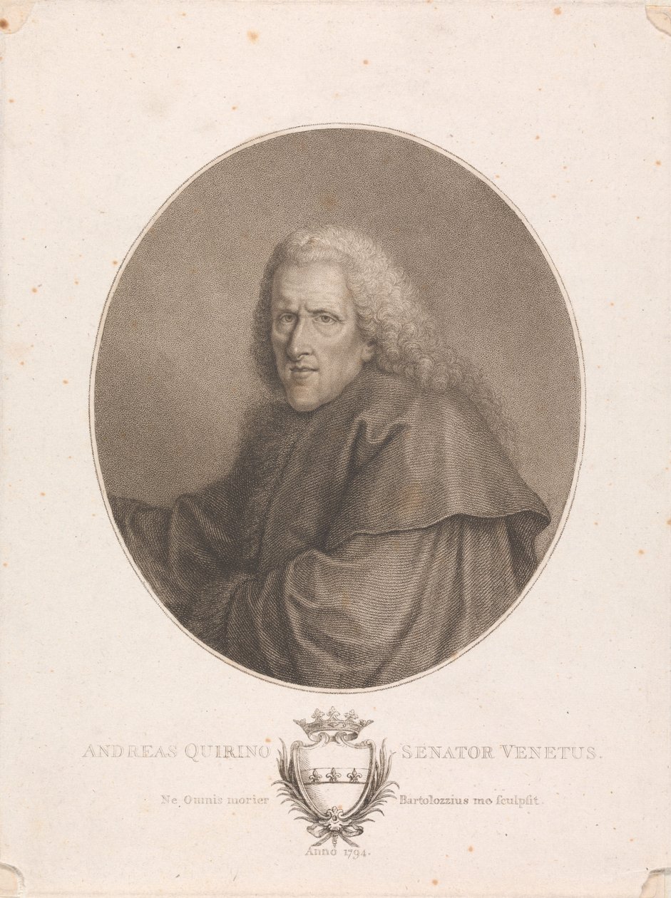 Andreas Quirino, sénateur vénitien - Francesco Bartolozzi