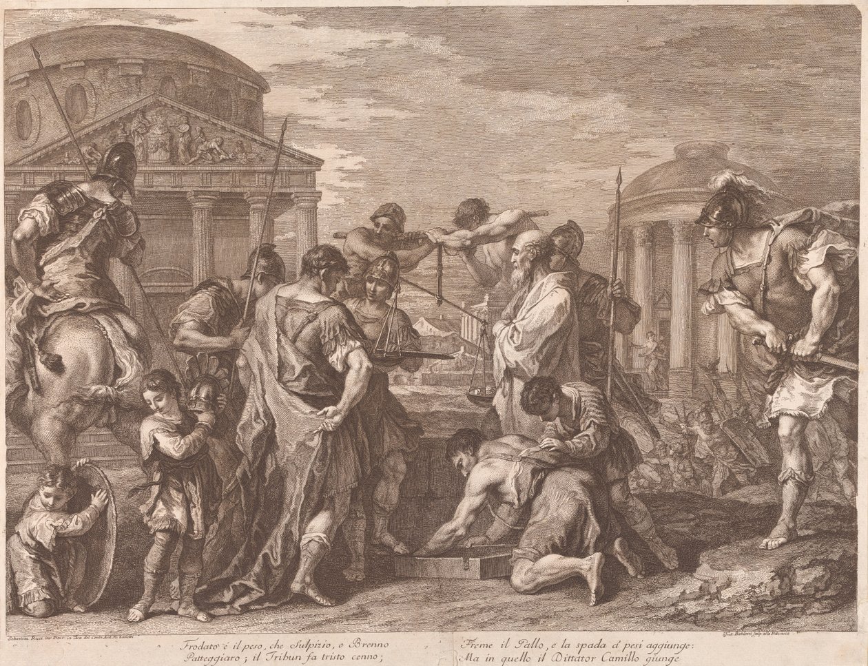 Camille sauvant Rome de Brennus - Francesco Bartolozzi