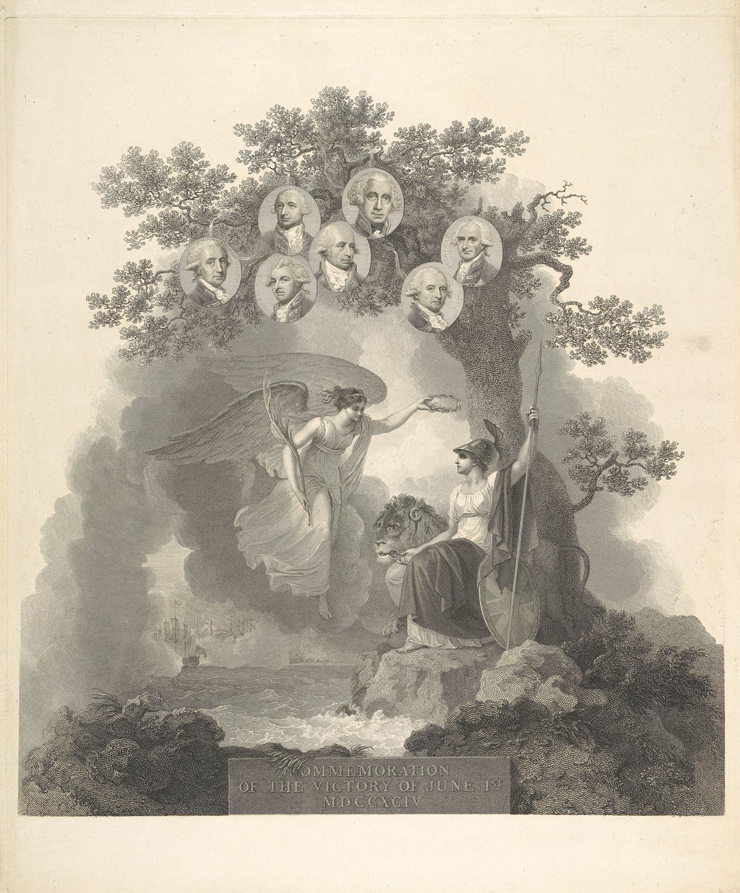 Commémoration de la victoire du 1er juin 1794 - Francesco Bartolozzi