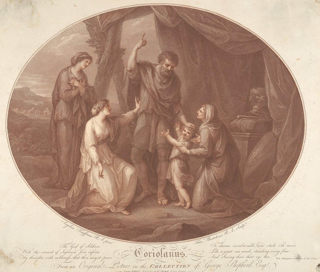 Coriolanus, Acte V, Scène III - Francesco Bartolozzi