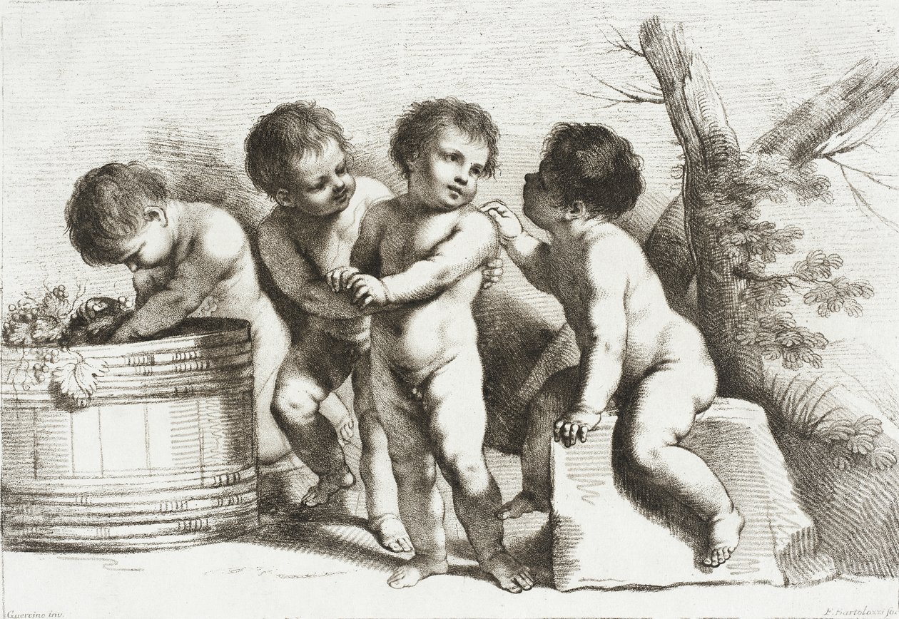 Quatre putti - Francesco Bartolozzi