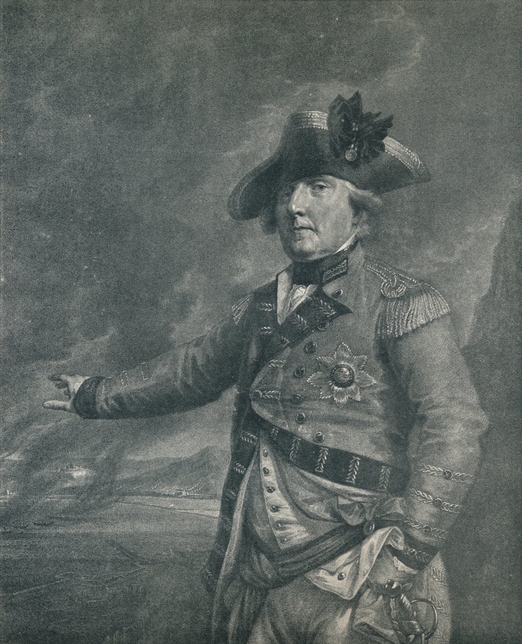 George Augustus Elliot Lord Heathfield, gouverneur de Gibraltar, 1788 1909 - Francesco Bartolozzi