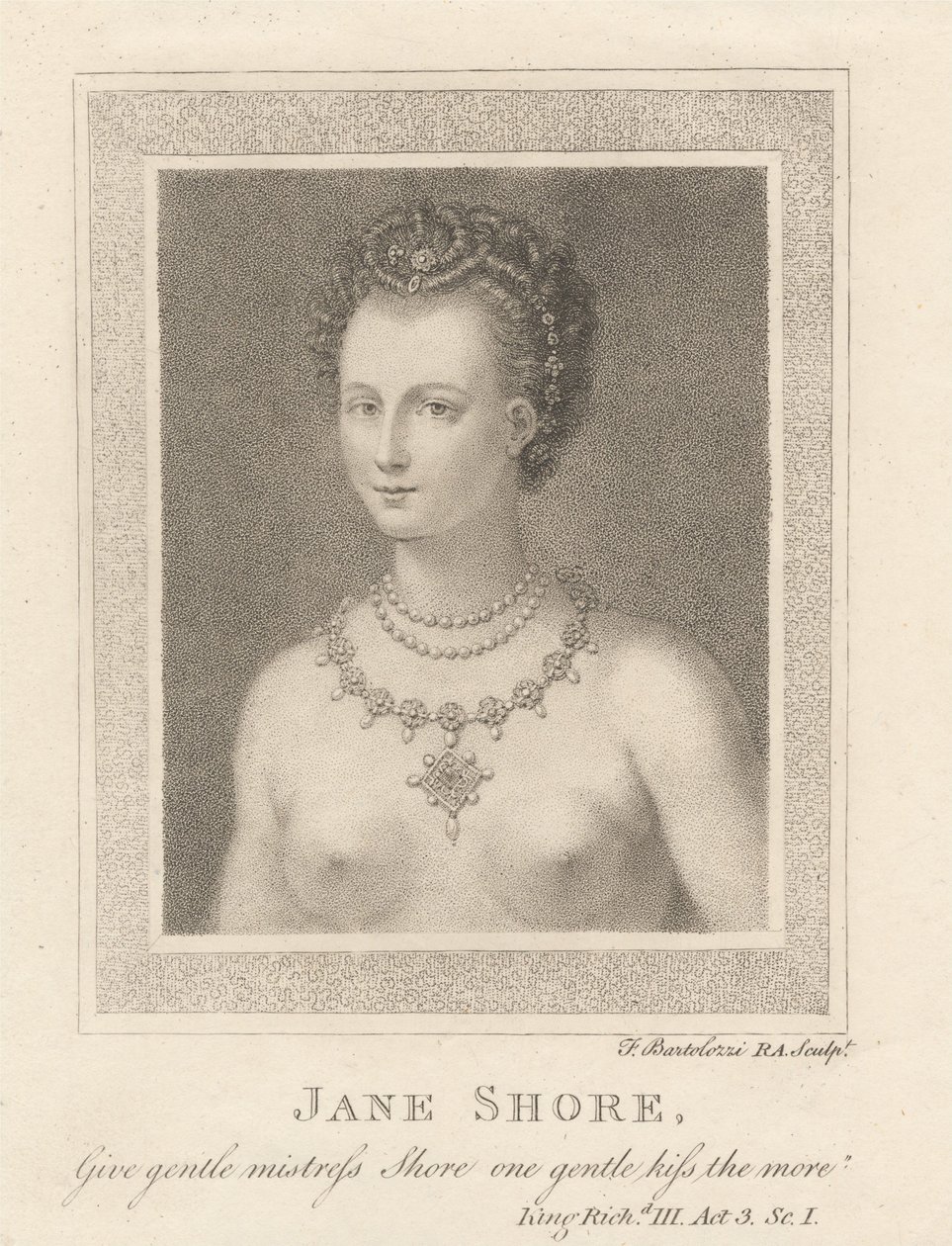 Jane Shore - Francesco Bartolozzi
